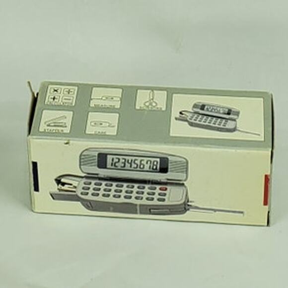 Vintage Style Multifunction Calculator Pen Set Digital Display w Case Brand New - Picture 1 of 4